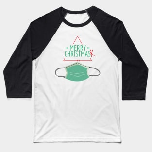 Merry Christmask Funny Christmas Gift Quarantine-Mas Festive Quarantine Costume Baseball T-Shirt